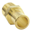 Hose Barb, 5/8 In Barb, 1/2 In MNPT, Brass, Hex Head Size: 7/8 in