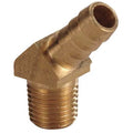 Hose Barb, 3/8 In Barb, 1/4 In MNPT, Brass