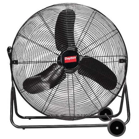 Light Duty Quiet Design Industrial Fan, Floor Mount, 30 in Blade Dia, 115V, 3,450/6,090/7,450 cfm