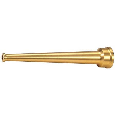 Fire Hose Nozzle, 1-1/2 In., Brass