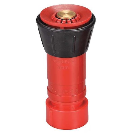 Fire Hose Nozzle, 3/4 In., Black