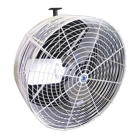 Standard Duty Industrial Fan, Wall Mount, 24 in Blade Dia, 115/230V, 7,860 cfm, Non-Oscillating