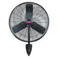 Light Duty Industrial Fan, Wall Mount, 24 in Blade Dia, 115V, 3,510/6,400 cfm, Oscillating