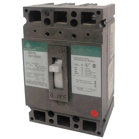 Molded Case Circuit Breaker, THED Series, 20A, 3 Pole, 600V AC, 18kA at 600V AC