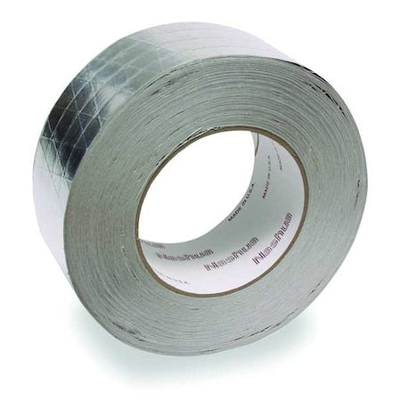Foil Tape, 2 13/16 in W x 50 1/4 yd L, 8 mil Thick, Silver, FSK
