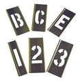 Interlocking Stencil, Numb&Letters, Brass, 6A231