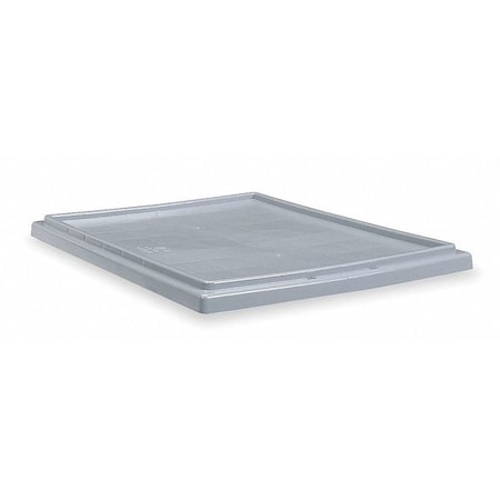 Plastic Lid, 15 1/2 in W, Gray