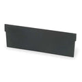 Divider, Plastic, Black, 10-17/32 in L x 2-7/8 in H, 24 PK