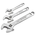 3 Piece Adjustable Wrench Set 6", 8" & 10"