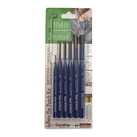 Pin Punch, 6 Piece