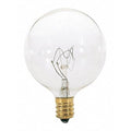 15 W G16 1/2 Incandescent - Clear - 1500 Hours - 114L - Candelabra Base - 120V