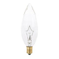 Bulb, Incandescent, 25W, BA9 1/2, Candelabra Base, Decorative Light