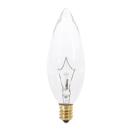 Bulb, Incandescent, 25W, BA9 1/2, Candelabra Base, Decorative Light