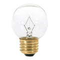 25 W G16 1/2 Incandescent - Clear - 1500 Hours - 220L - Medium Base - 120V