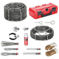 Drain Cleaning Set, 5 Augers, 3 Cutters