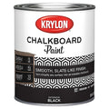 Interior Paint, Smooth, Water Base, Black, 1 qt