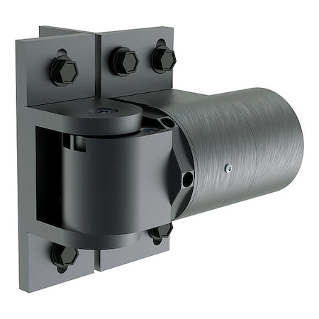 Gate Hinge, Aluminum, Screw-On Mounting, 1 3/4 in Leaf W x 4 3/8 in Leaf H, Anodized