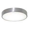 LEDFlushMount, 20inD, Silver, Aluminum