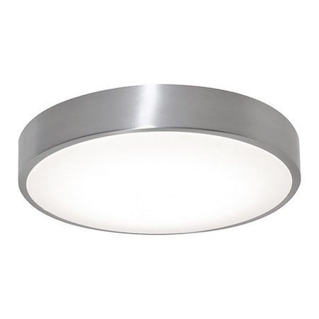 LEDFlushMount, 20inD, Silver, Aluminum