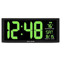 Large Digital Clock W/ Indoor Temperature, 14.5"
