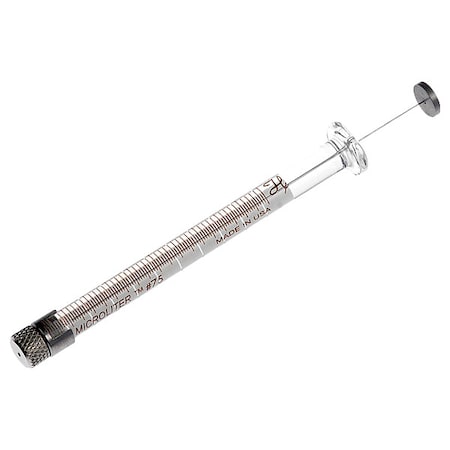 Chromatography Syringe, Borosilicate Glass, PTFE, Stainless Steel, 5 ul, Sterile, Removable