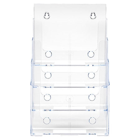Literature Rack, 13.58" H, Clear