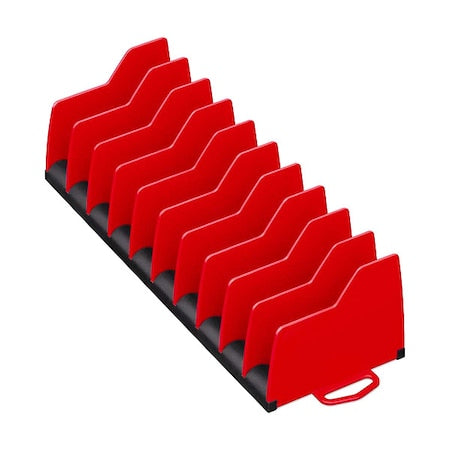 ToolOrganizer, 3.8x2.8in, Black, Red, 1PK