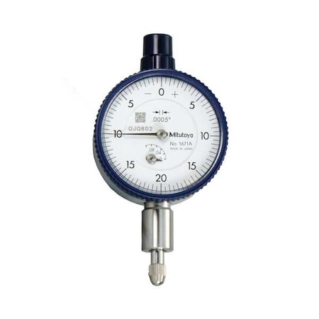 Dial Indicator, 0 in to 0.1 in, Balanced