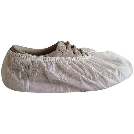 Disposable Shoe Covers, SMS, White, Slip Resistant Sole: No , XL