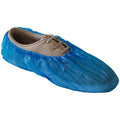 Disposable Shoe Covers, CPE, Blue, Slip Resistant Sole: Yes , XL