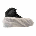 Disposable Shoe Covers, Non-Woven Laminate, White, Slip Resistant Sole: Yes , L