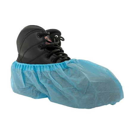 Disposable Shoe Covers, Non-Woven Laminate, Blue, Slip Resistant Sole: Yes , L