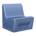 Sectional Chair, Midnight Blue Seat, 31 in W 32 in L 33 in H, Polyethylene Seat