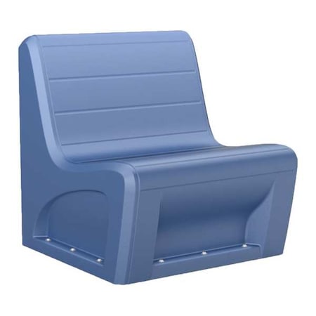 Sectional Chair, Midnight Blue Seat, 31 in W 32 in L 33 in H, Polyethylene Seat