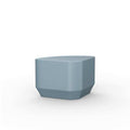Rectangle End Table, 27 in W, 19 in L, 16 1/2 in H, Polyethylene, Blue Gray