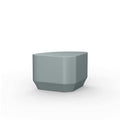 Rectangle End Table, 27 in W, 19 in L, 16 1/2 in H, Polyethylene, Gray
