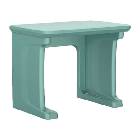 Freestanding Desk, 24 in D X 29 in H, 36 in W X Aqua