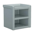 Nightstand,21.5 in H,Gray