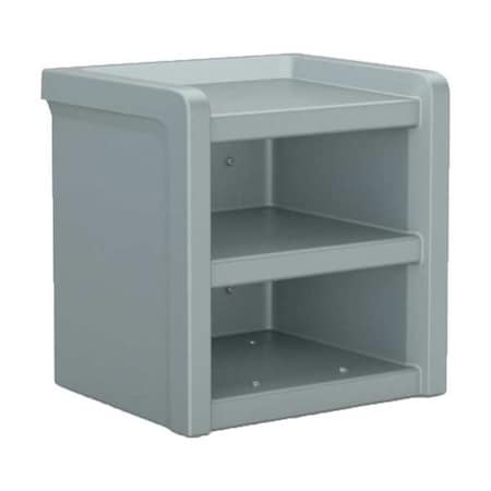 Nightstand,21.5 in H,Gray
