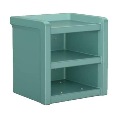 Nightstand,21.5 in H,Aqua