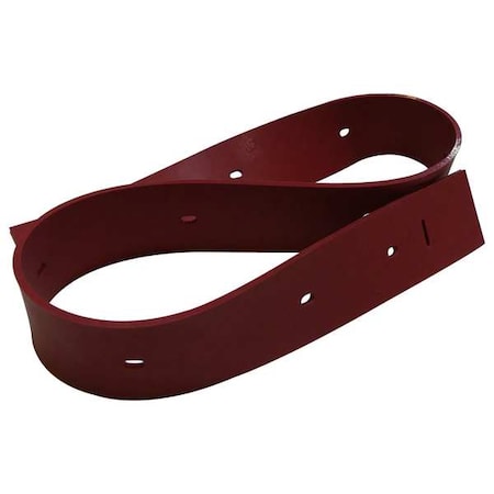 Rear Squeegee Blade, Rubber, Red