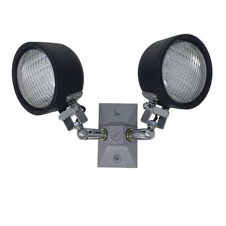 Outdoor/Food Safe Remote Emergency Double Head - High Lumen, 9 in Height, 13 in Width