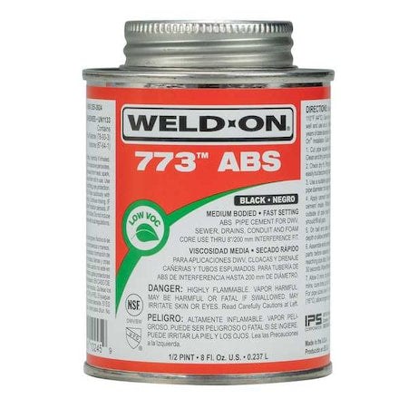 Pipe Cement, Medium Bodied, 8 oz, Black