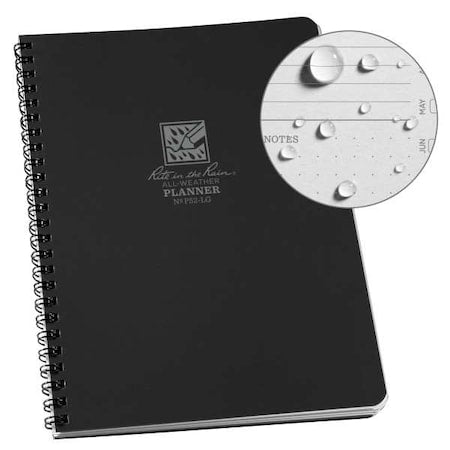 All Weather Notebook, Black, Polydura