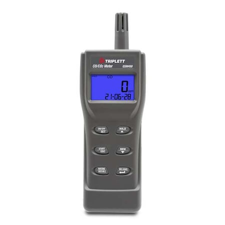 CO Meter, -4 F to 140 F, LCD