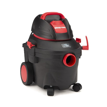 Shop Vacuum, 4 gal Tank Size, Plastic, 2 in Vacuum Hose Dia, 8 ft Hose, 105 cfm Air Flow