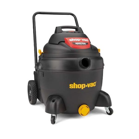 Wet/Dry Shop Vacuum: 16 gal Tank Size, Plastic, 2 in Vacuum Hose Dia, 12 ft Hose