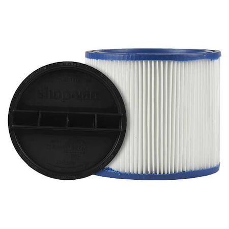 Cartridge Filter, 6 1/2 in H, HEPA