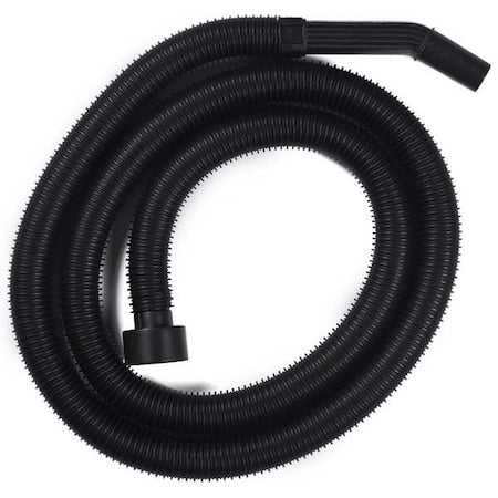 Vacuum Hose, 8 ft L, Black, Plastic