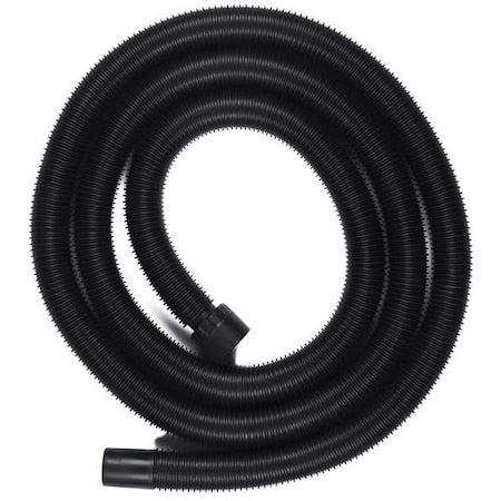 Vacuum Hose, 12 ft L, Black, Plastic